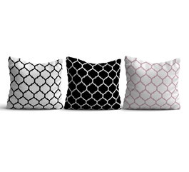 Aberto Design Juego de 3 Fundas de Cojín Multicolor 43 x 43 cm